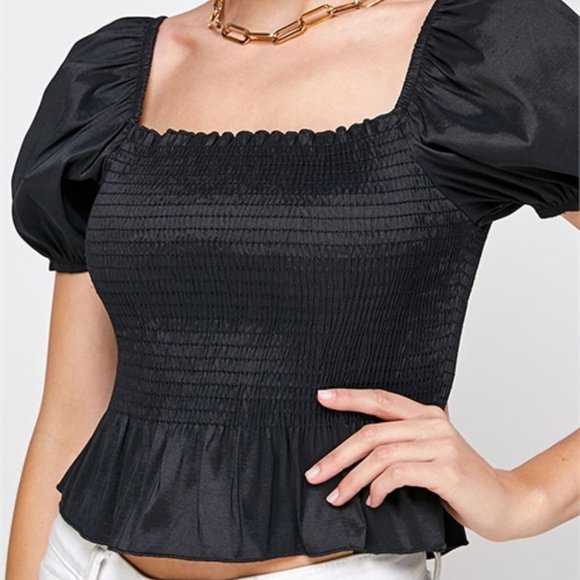 CHIC DOLLZ Puffed Sleeved Blouse - Picture 8 of 10